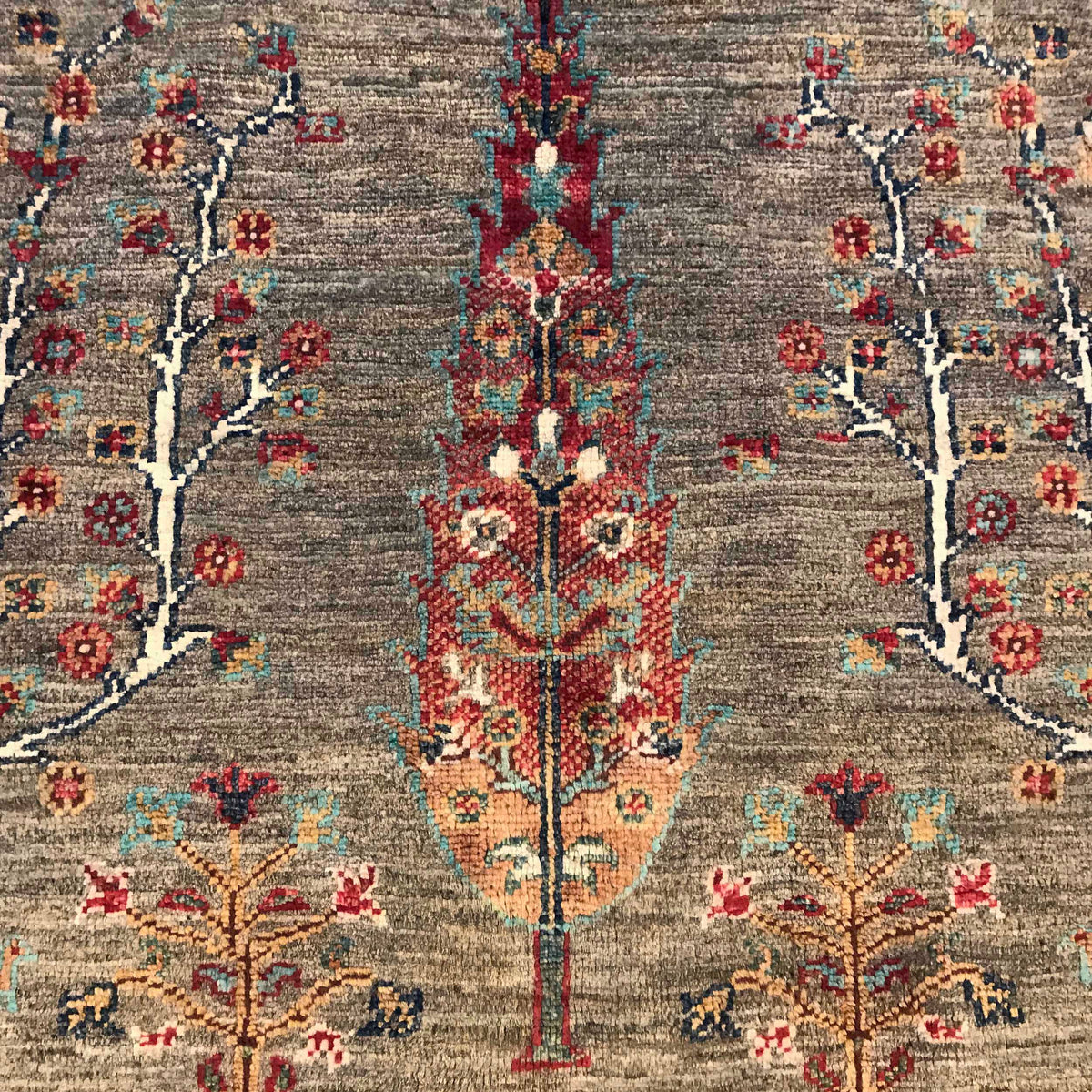 Hand-Knotted Tree of Life Carpet 4' 11" x 6' 4" (ft) - No. B35793