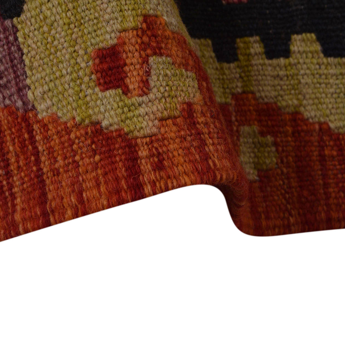 Handmade Vegetable Kilim 8' 5 x 11' 7 (ft) - No. B35924