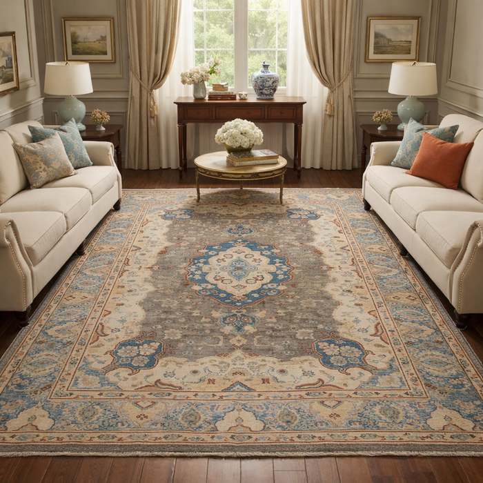 Handmade Heriz Wool Area Rug 258 x 327 (cm) (ID B33052)