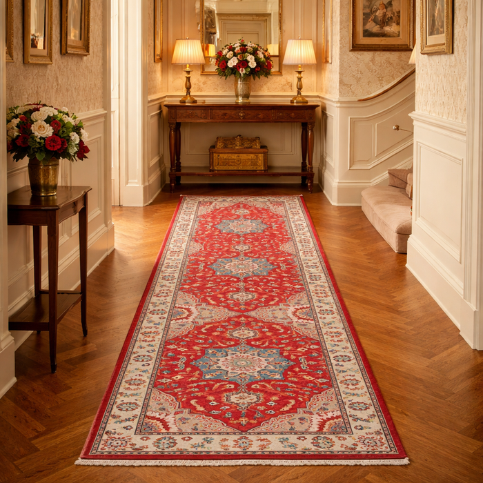 Handmade Kazak Wool Runner 76 x 333 (cm) (ID B33094)