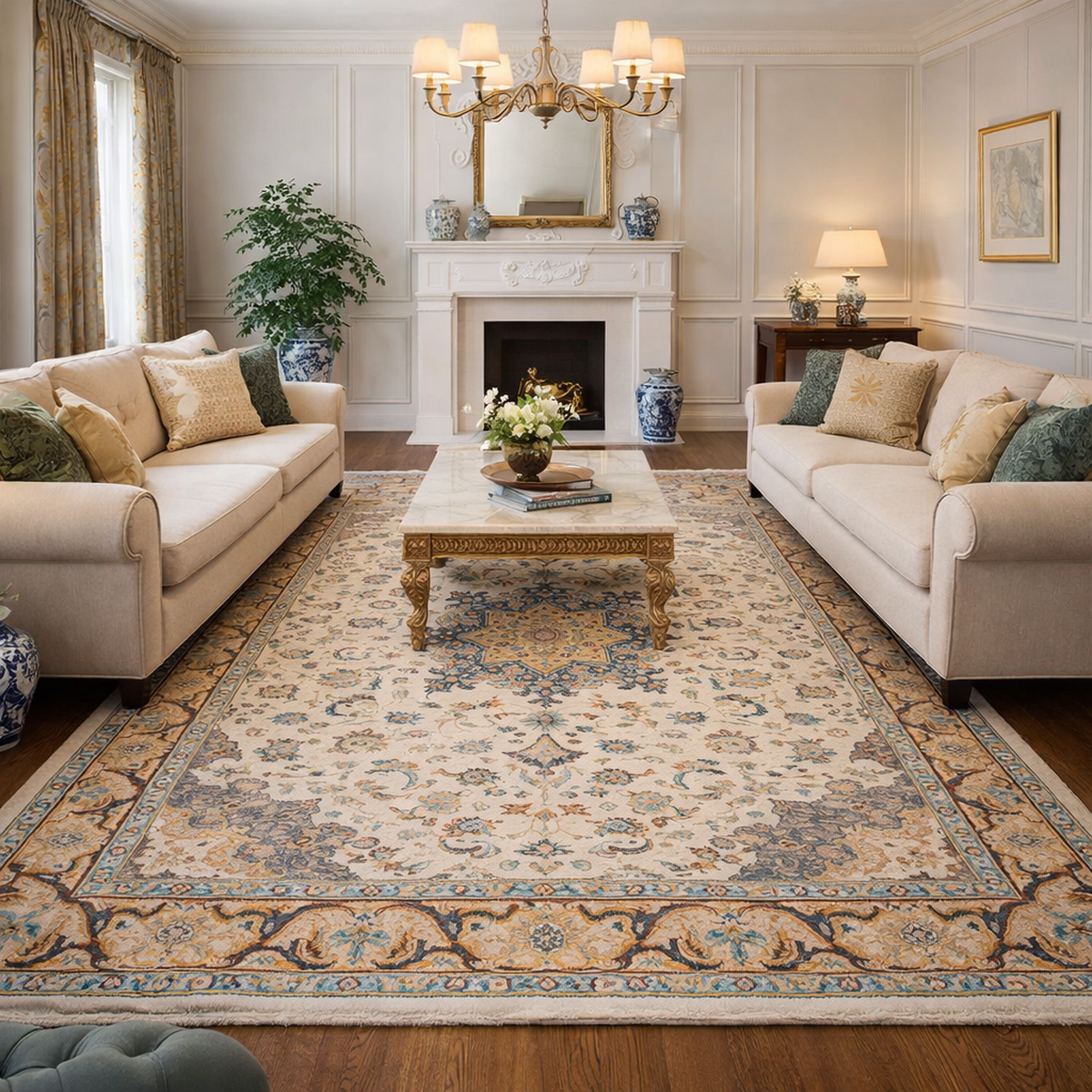 Handmade Heriz Wool Rug 200 x 294 cm (ID Y33036)