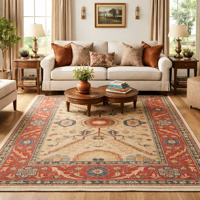 Handmade Heriz Oriental Wool Premium Rug 118x189 cm (ID 8957)