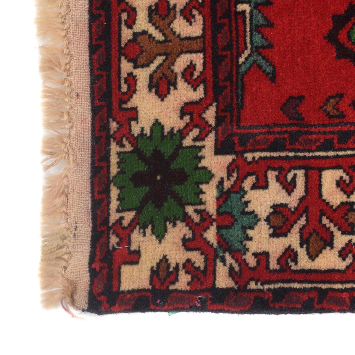 Handmade Wool Bokhara Runner Rug Red 71x172cm (ID G22934)