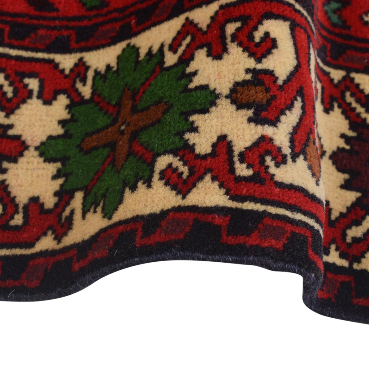 Handmade Wool Bokhara Runner Rug Red 71x172cm (ID G22934)