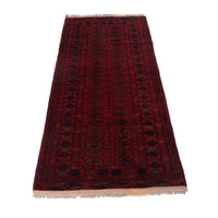 Handmade Bokhara Wool Runner Rug 31.5x72.8in (ID G22935)