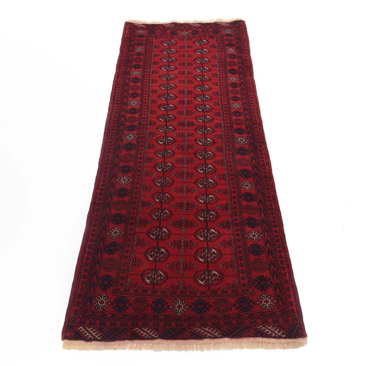 Handmade Wool Bokhara Runner 77 x 191 cm (ID G22936)