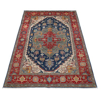Handmade Heriz Wool Area Rug Premium Oriental 198x217cm (ID G27117)