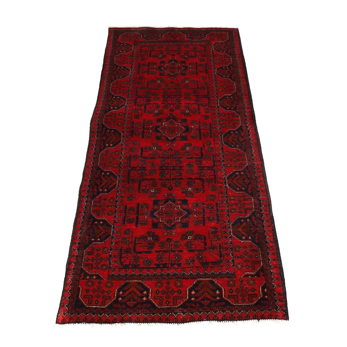 Handmade Khal Mohammadi Runner Wool Rug 81x192 cm (ID G27522)