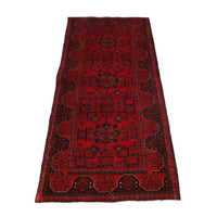 Handmade Khal Mohammadi Runner Wool Rug 81x192 cm (ID G27522)