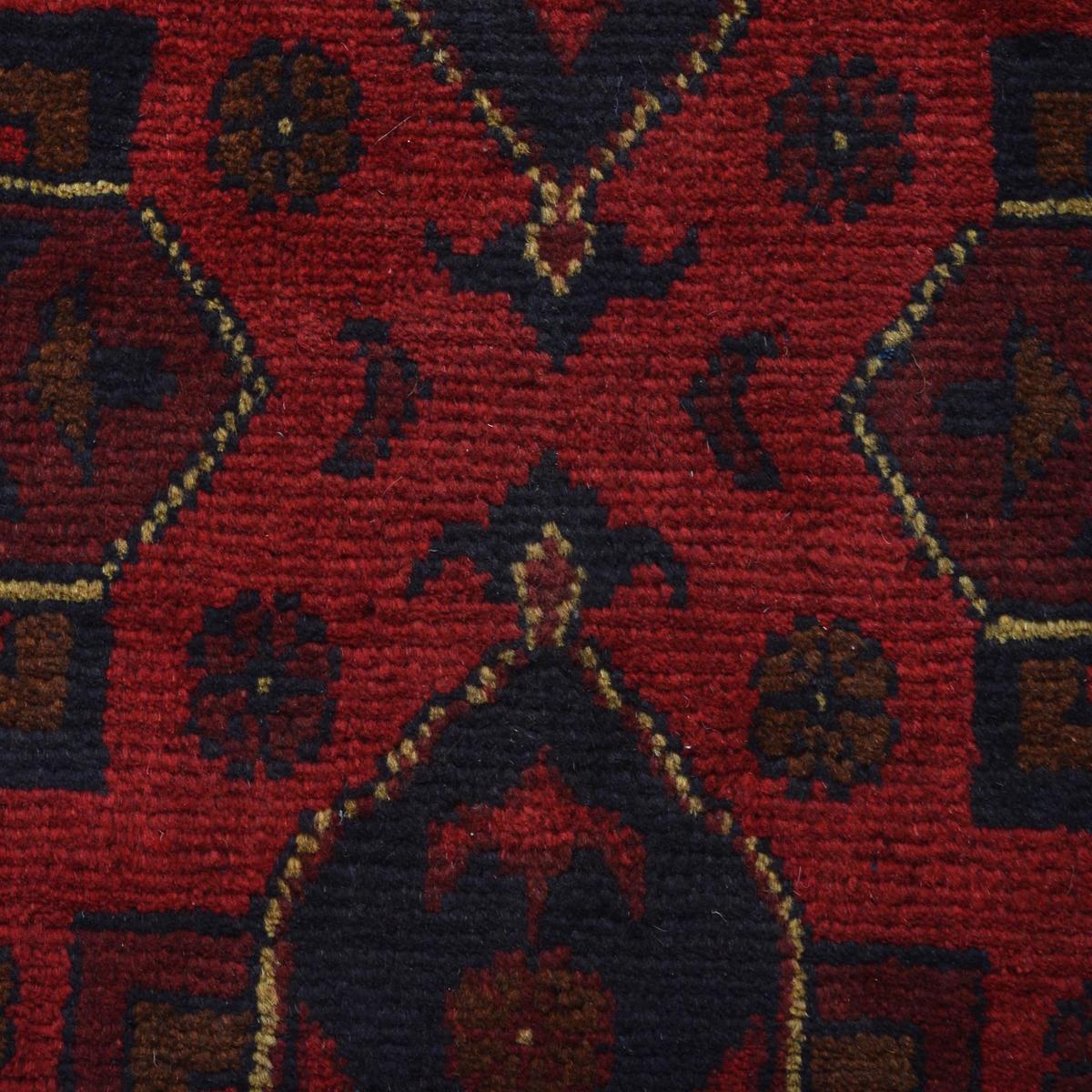 Handmade Red Khal Mohammadi Wool Runner 31x112in (ID G29259)