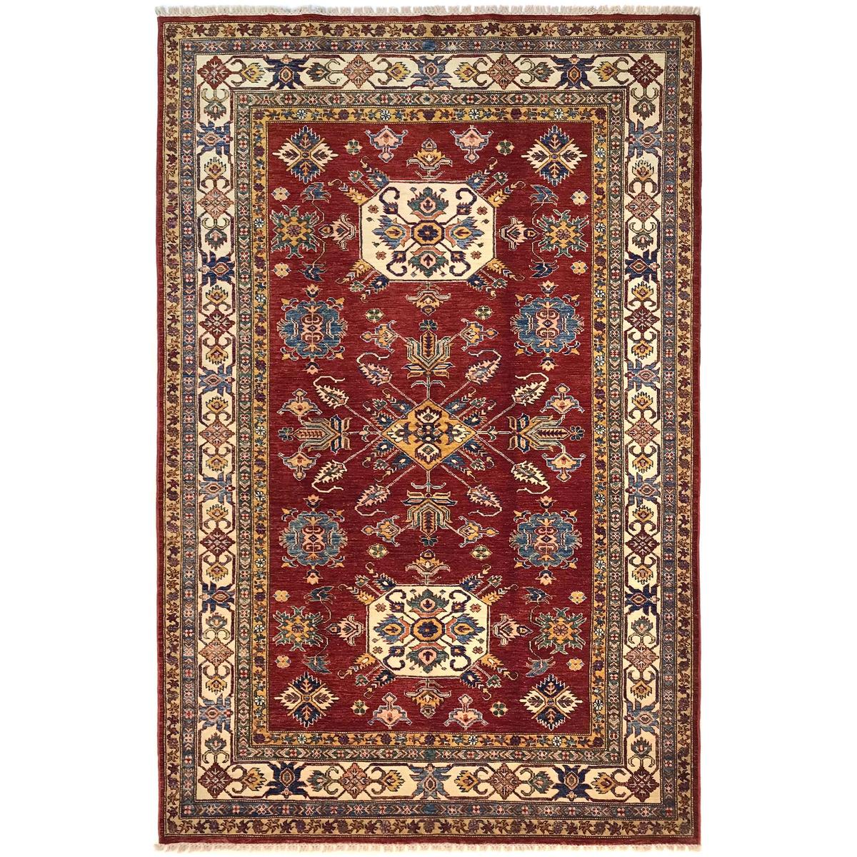 Premium Handmade Wool Kazak Oriental Rug 165x259 cm (ID G31204)
