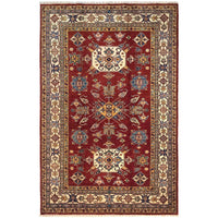 Premium Handmade Wool Kazak Oriental Rug 165x259 cm (ID G31204)