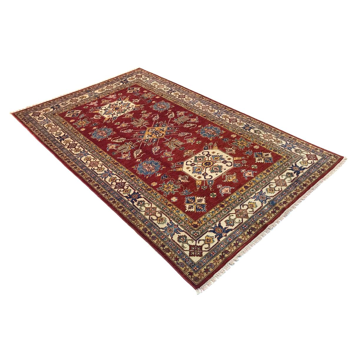 Premium Handmade Wool Kazak Oriental Rug 165x259 cm (ID G31204)