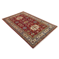 Premium Handmade Wool Kazak Oriental Rug 165x259 cm (ID G31204)
