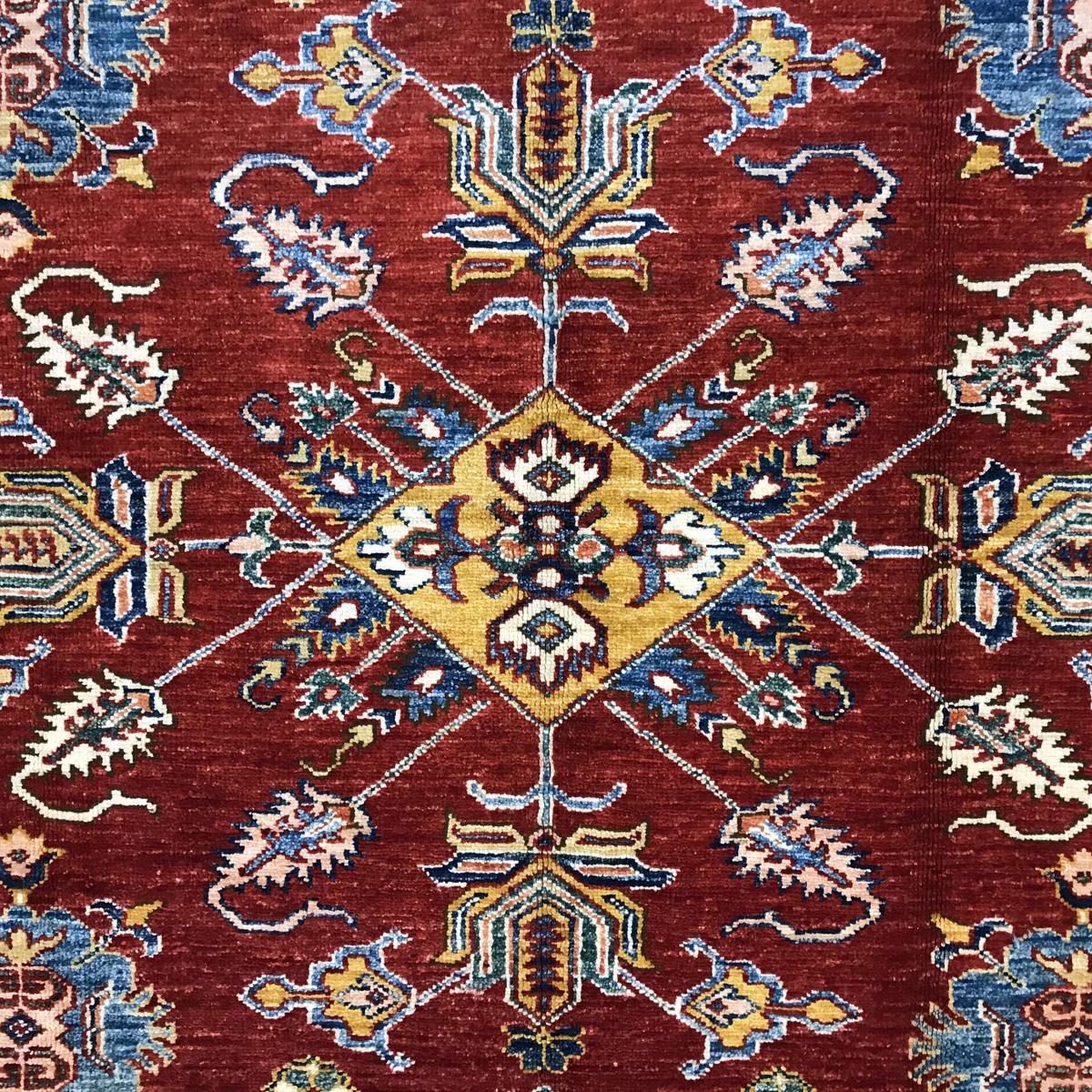 Premium Handmade Wool Kazak Oriental Rug 165x259 cm (ID G31204)