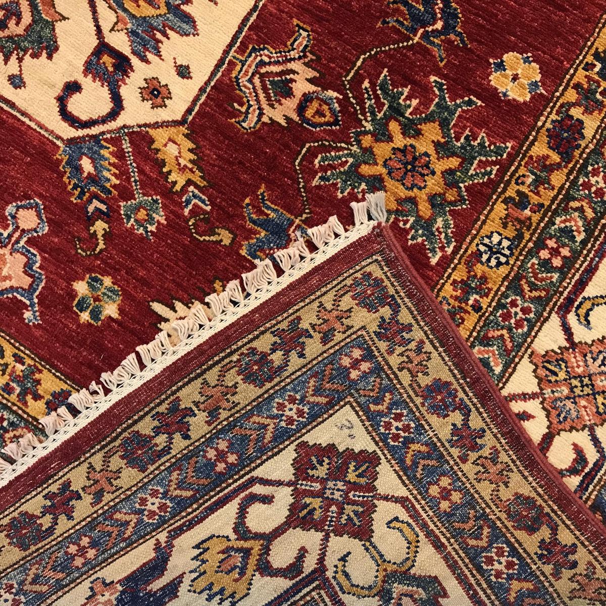 Premium Handmade Wool Kazak Oriental Rug 165x259 cm (ID G31204)