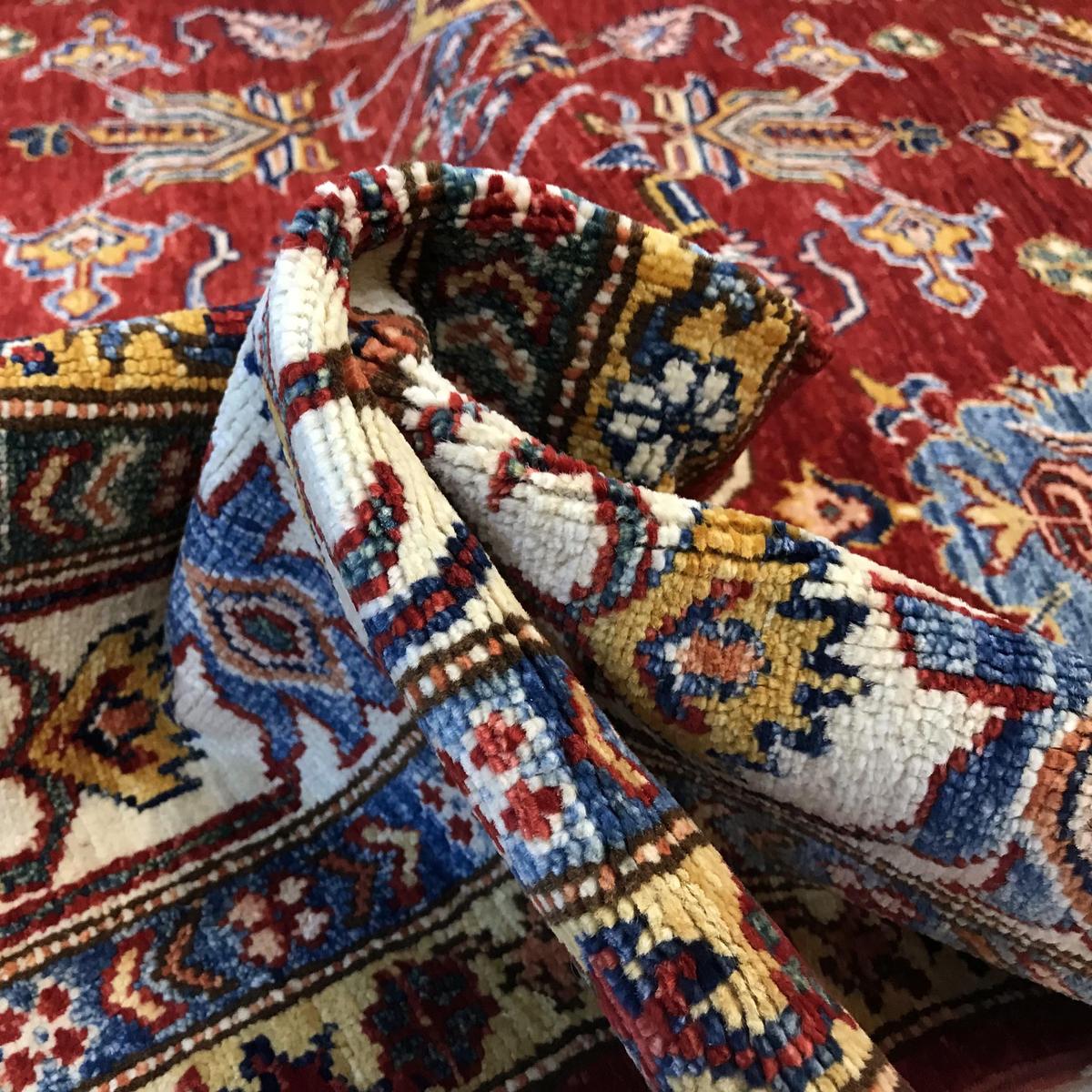 Premium Handmade Wool Kazak Oriental Rug 165x259 cm (ID G31204)