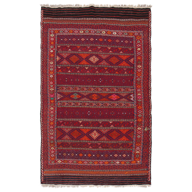 Office and Study Room Kilim 4' 4 x 7' 3 (ft) - No. G32092