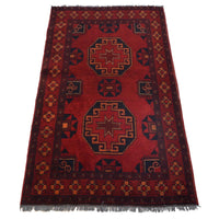 Handmade Wool Area Rug 74 x 128 cm (ID G34012)