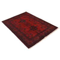 Handmade Wool Oriental Rug Red 108 x 146 (cm) (ID:G34137)
