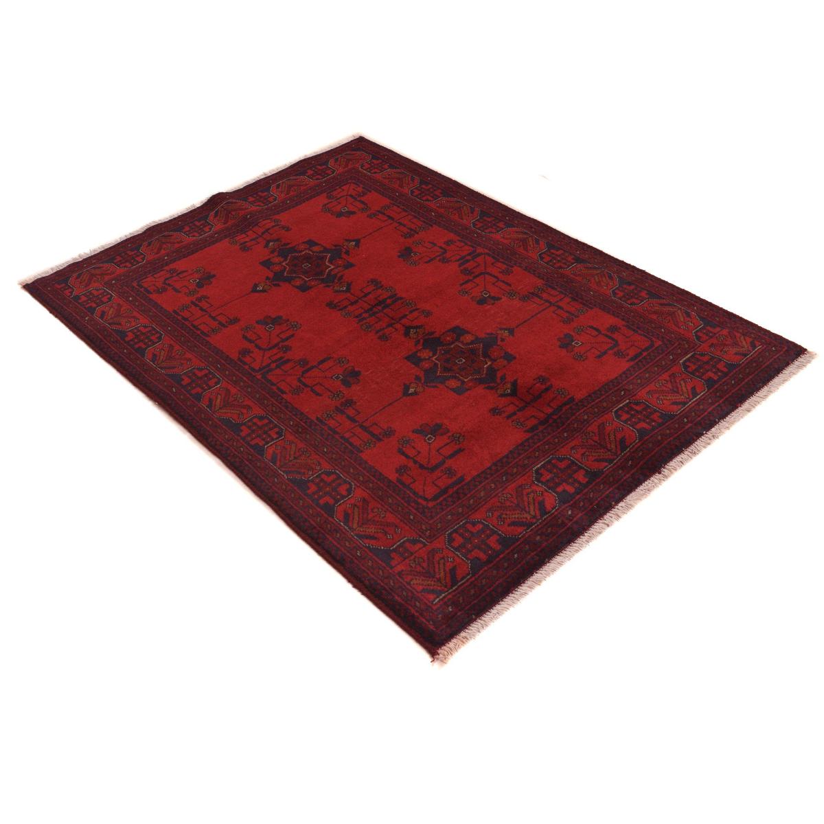 Handmade Wool Oriental Rug Red 108 x 146 (cm) (ID:G34137)