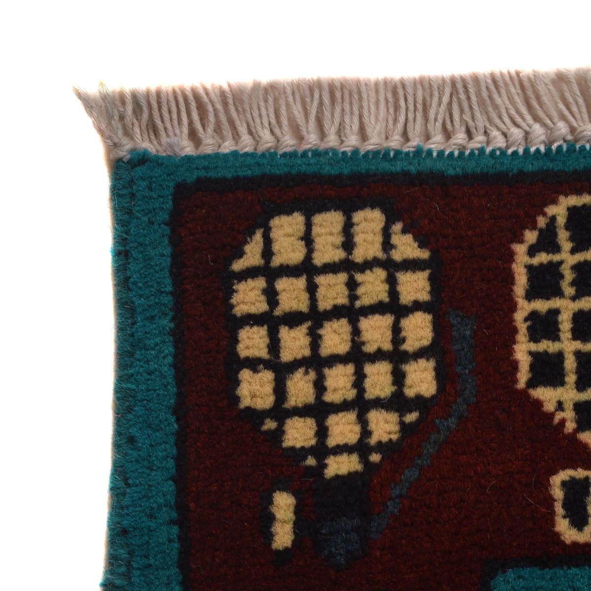 Blue Handmade Wool Area Rug 41x57 in (ID G34406)