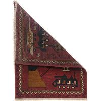 Handmade Wool War Rug 64 x 89 (cm) (ID G34421)