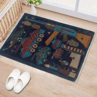 Handmade Blue War Rug Wool Area Rug 57x86cm (ID G35392)