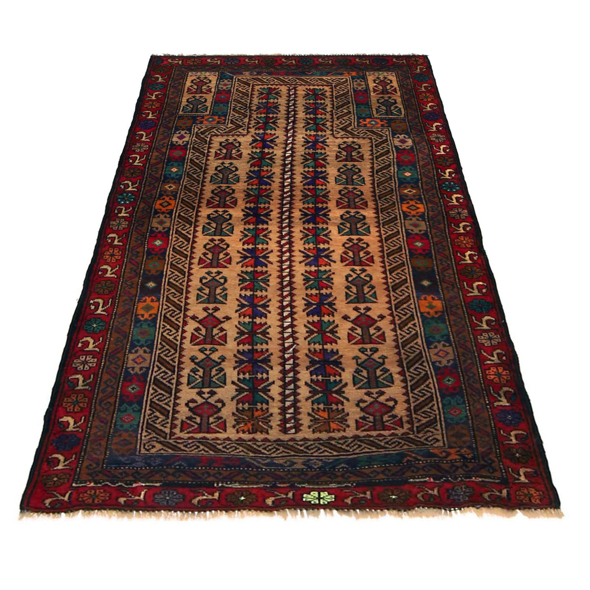 Handmade Prayer Rug 2' 8" x 4' 8" (ft) - No. G35863