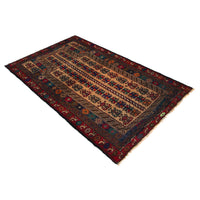 Handmade Prayer Rug 2' 8" x 4' 8" (ft) - No. G35863