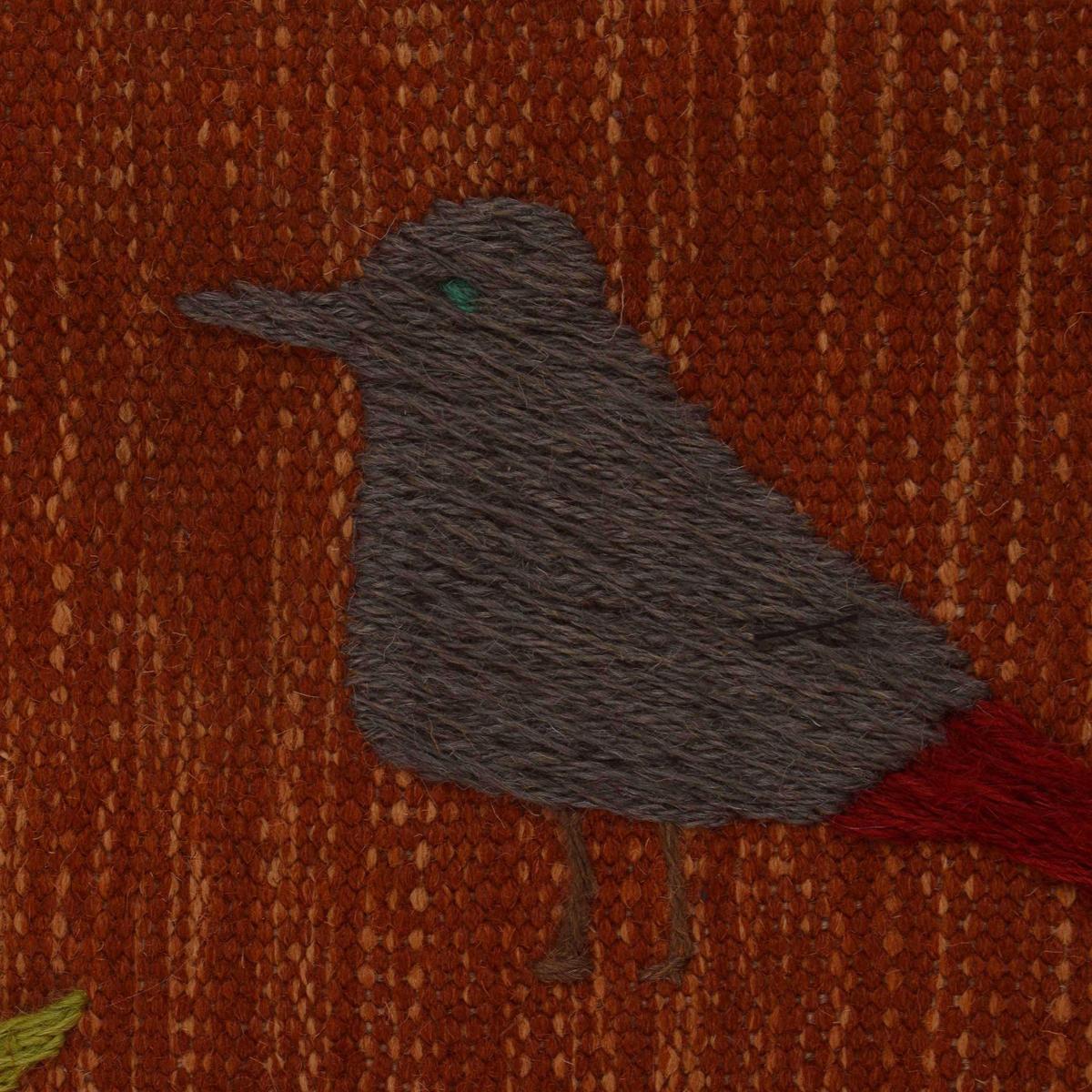 Handmade Embroidery Kilim Red Rug – 79 x 125 cm – P35160