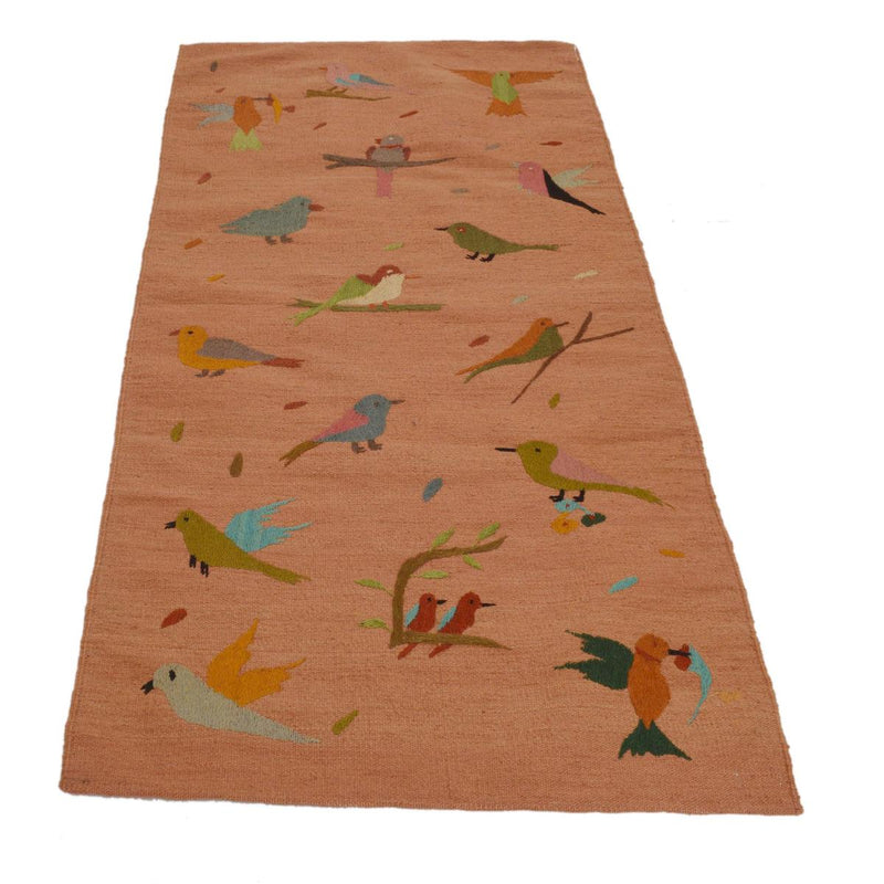 Embroidery Kilim Rug – 83 x 180 cm – Carpet ID P35163