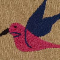 Beige Embroidered Kilim Rug – 73x122 cm – Carpet ID: P35164