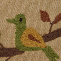 Beige Embroidered Flatweave Kilim Rug 73 x 122 cm P35165