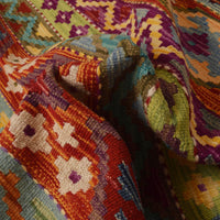 Handmade Vegetable Kelim 7' 11 x 11' 3 (ft) - No. P35383