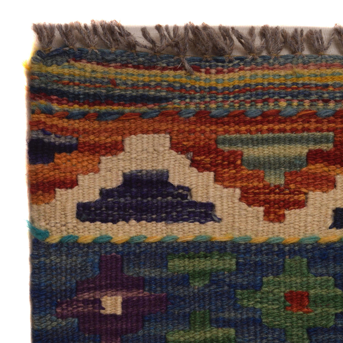 Handmade Vegetable Kilim 8' 2 x 11' 2 (ft) - No. P35384