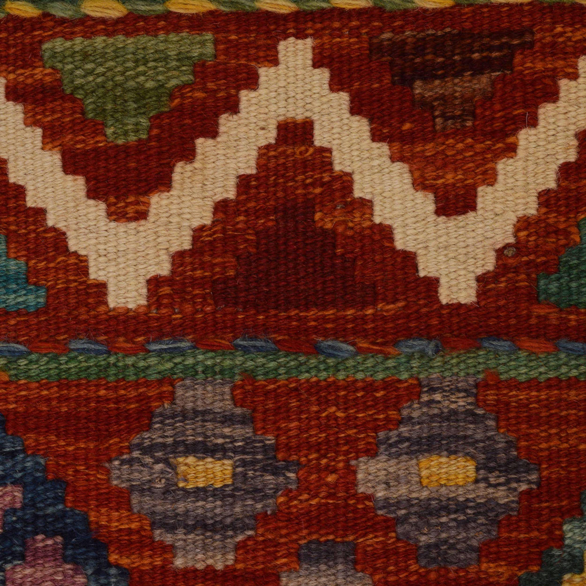 Handmade Vegetable Kilim 8' 2 x 11' 2 (ft) - No. P35384