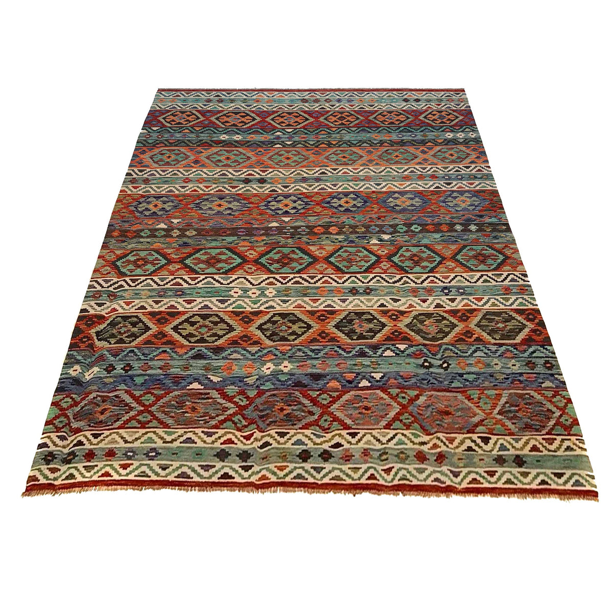 Handmade Vegetable Kelim 8' 3 x 11' 6 (ft) - No. P35385