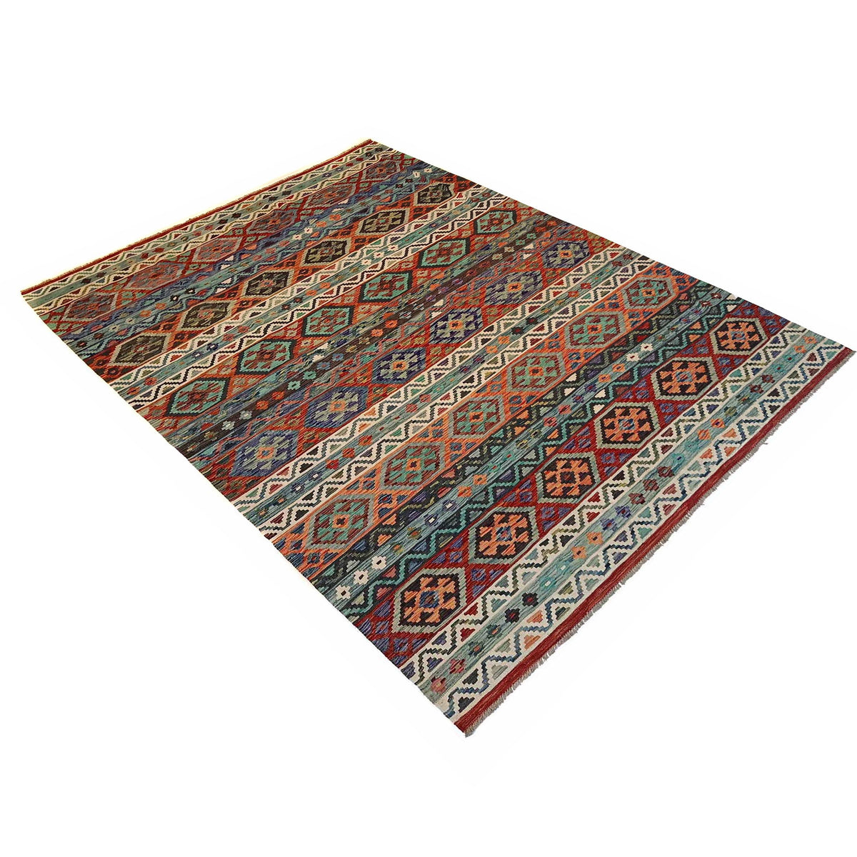 Handmade Vegetable Kelim 8' 3 x 11' 6 (ft) - No. P35385