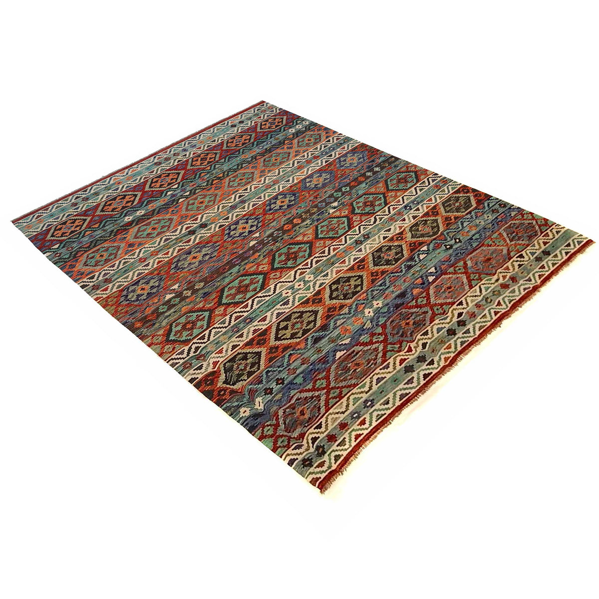 Handmade Vegetable Kelim 8' 3 x 11' 6 (ft) - No. P35385