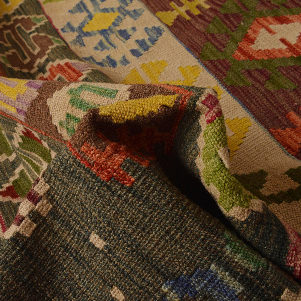 Handmade Vegetable Kilim 10' 0" x 16' 5" (ft) - No. P35386