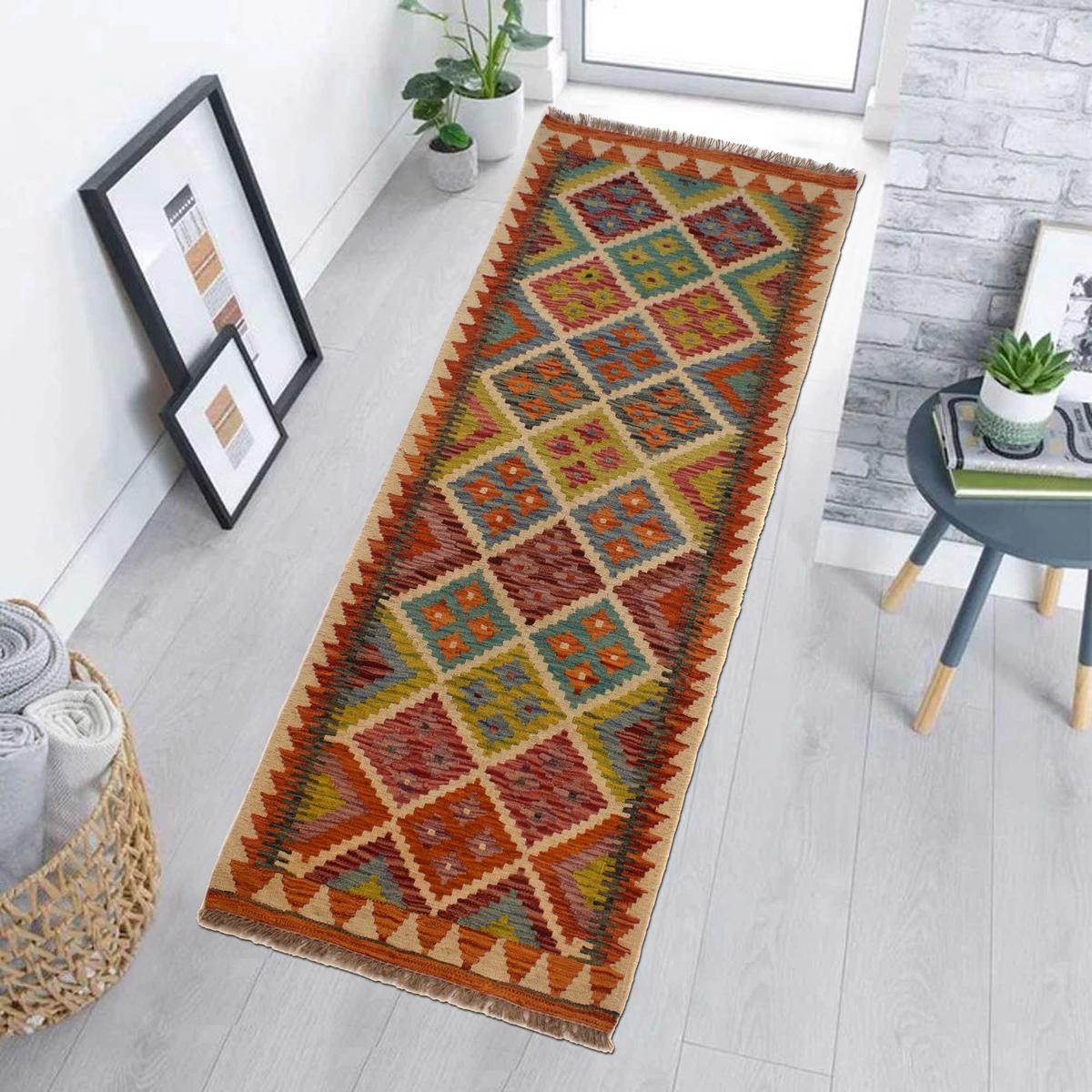 Vegetable Kilim Runner 76 x 201 cm – Carpet ID: P35501