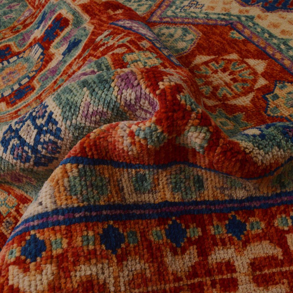 Handmade Wool Shirazi Area Rug Oriental Premium (ID P35677)