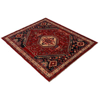 Handmade Red Shirazi Wool Area Rug 6'7x9'4 (ID P35681)