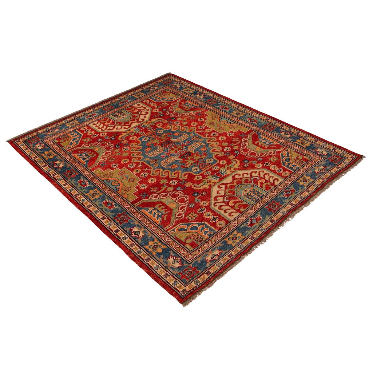 Premium Handmade Shirazi Wool Area Rug 147x204cm (ID P35683)