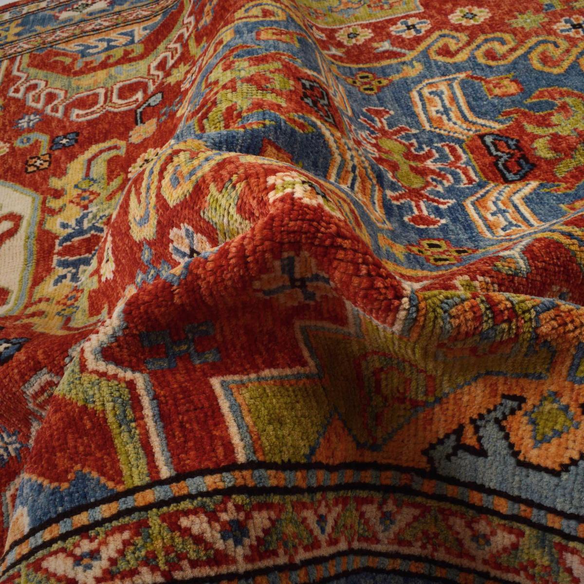 Premium Handmade Shirazi Wool Area Rug 147x204cm (ID P35683)