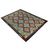 Handmade Vegetable Kelim 6' 7" x 9' 7" (ft) - No. P36074