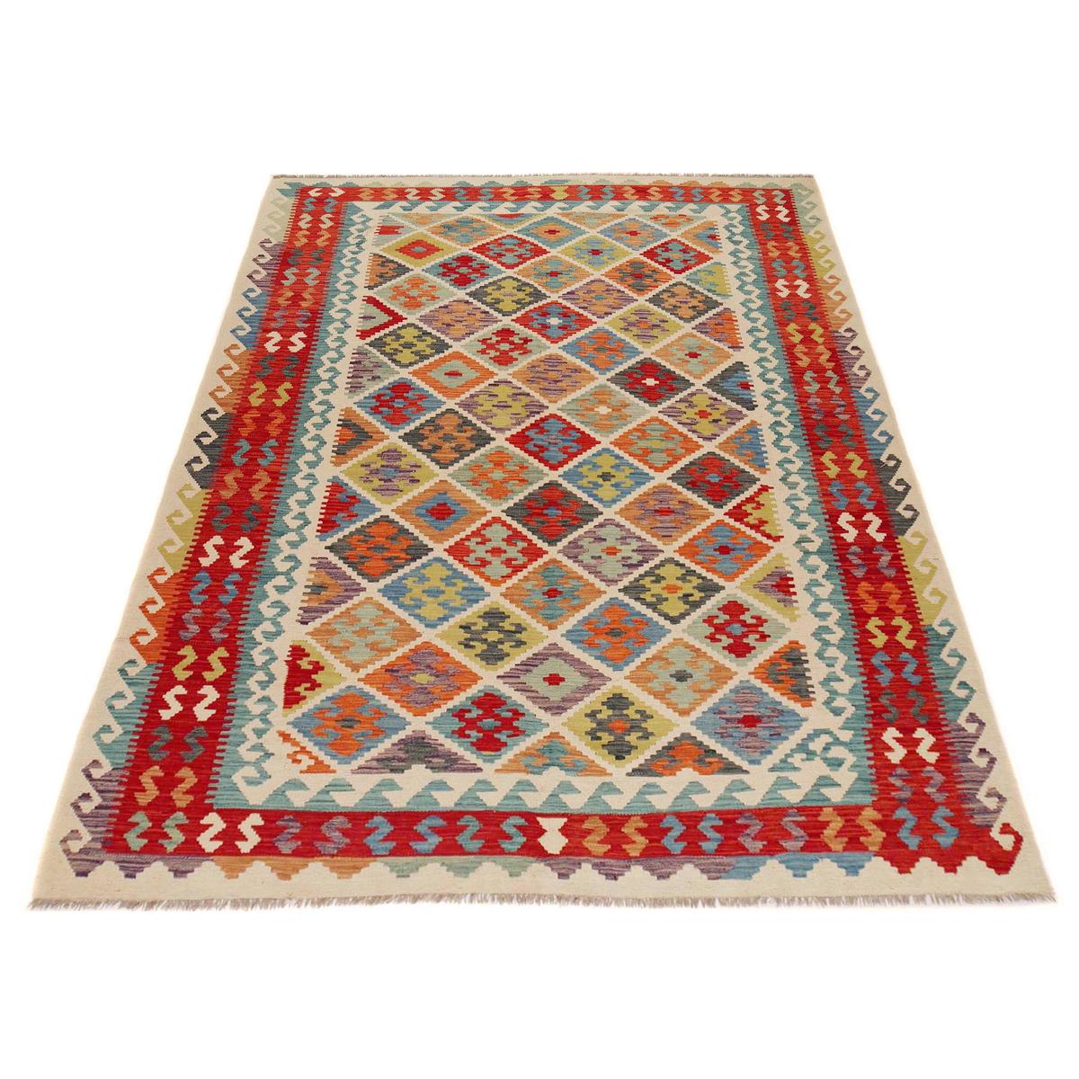 Handmade Vegetable Kilim 6' 8" x 9' 9" (ft) - No. P36075