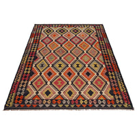 Handmade Vegetable Kelim 6' 4" x 9' 7" (ft) - No. P36076