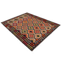 Handmade Vegetable Kelim 6' 4" x 9' 7" (ft) - No. P36076